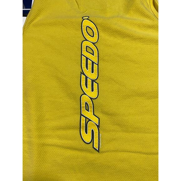Vintage Speedo Yellow Tank Top 90’s Size XL USA Made - Picture 7 of 8
